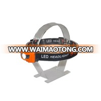 High Quality Plastic Outdoor Camping Headlamp With Red LED Function